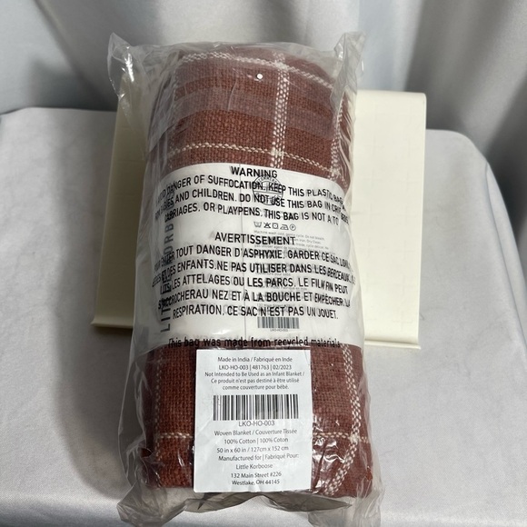 Little Korboose by April Nemeth Woven Thrown Blanket Brand New 100% Cotton - Picture 2 of 5
